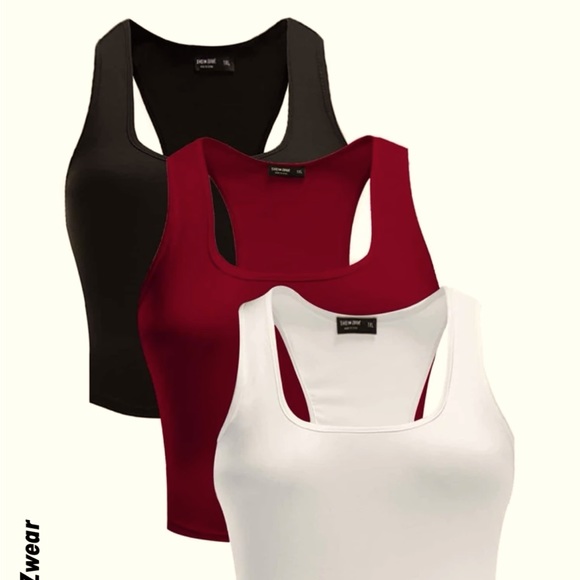 SHEIN Tops - Shein tank top in red size 1xl soft fabric cropped tank top
